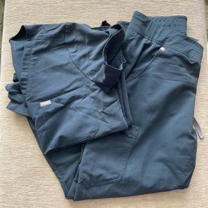 FIGS DARK HARBOR SCRUB SET 🐟📘🫐🌊